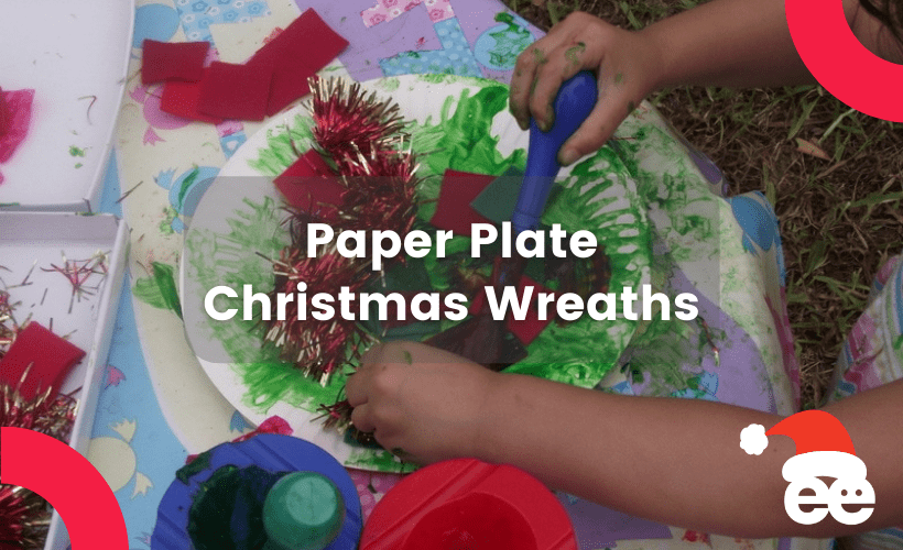 Paper Plate Christmas Wreaths