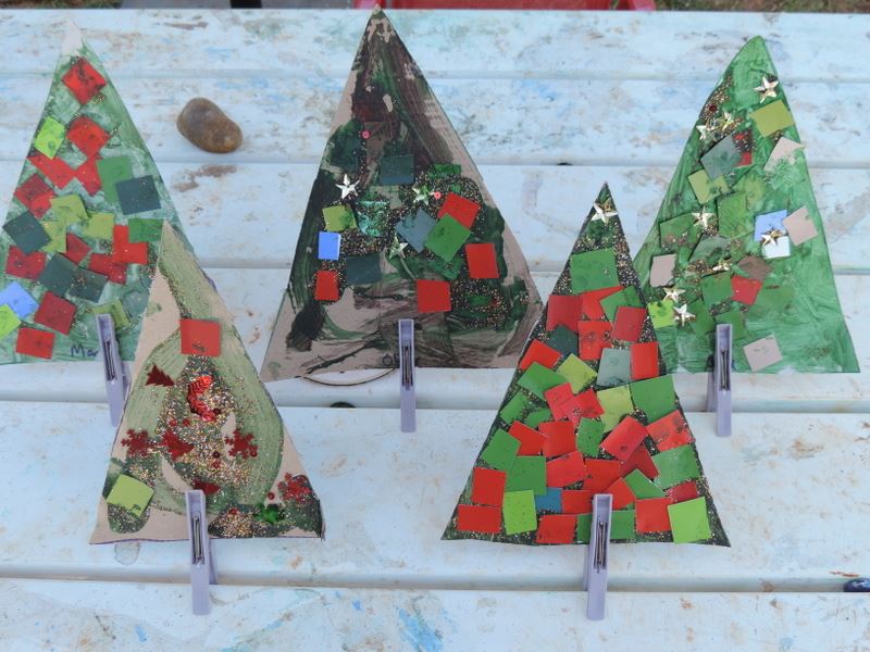 mosaic christmas tree Christmas Activities for Early Learning all ages