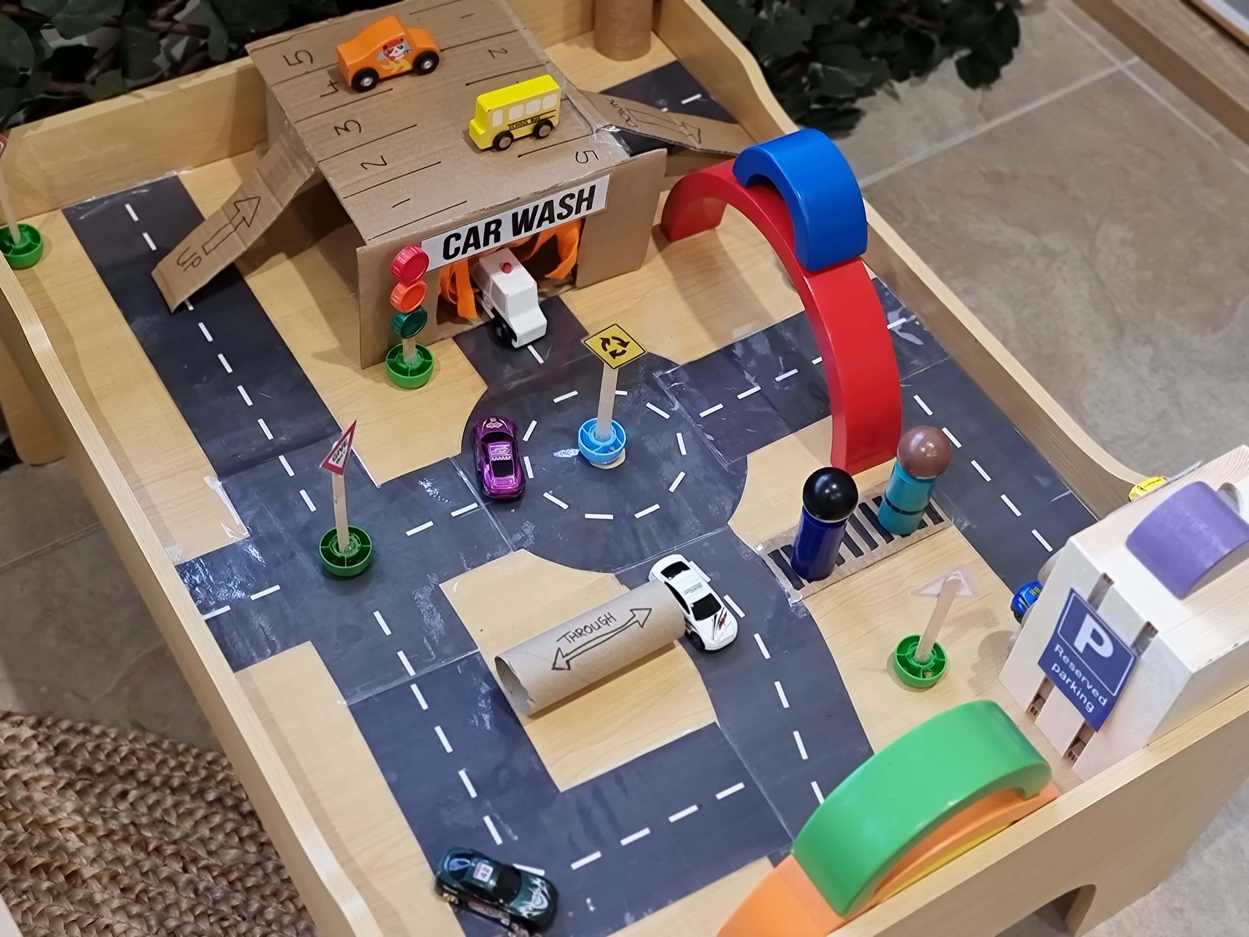 early learning setup and activities at home