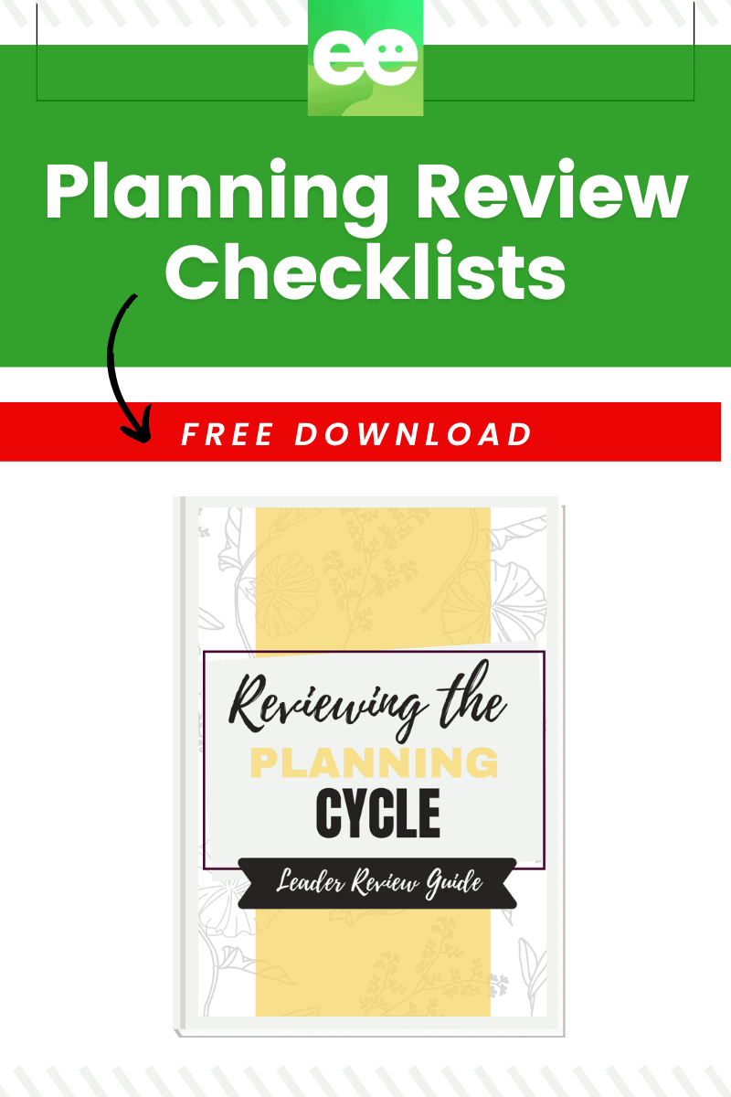 planning review checklists freebie