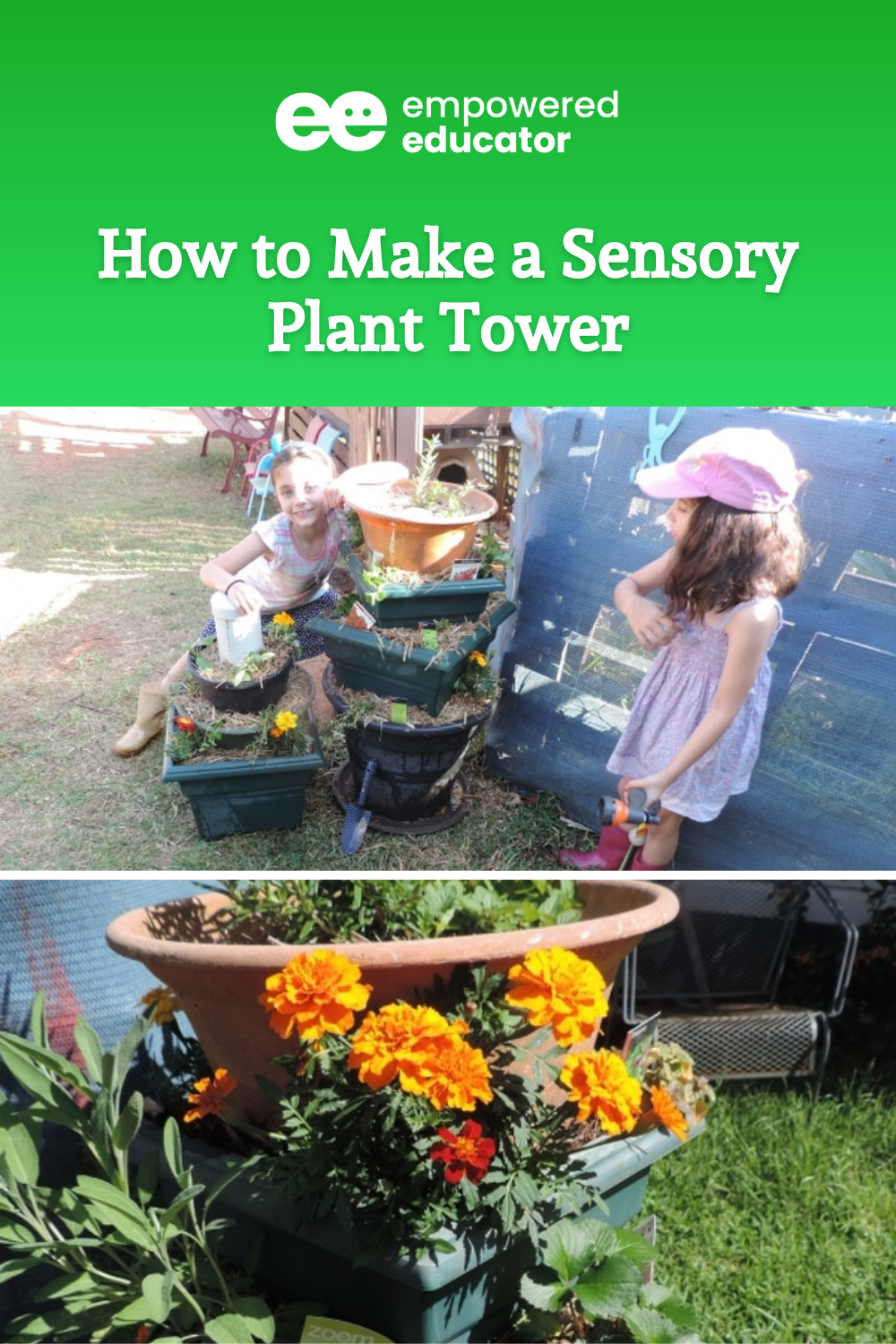 How to Make a Sensory Plant Tower