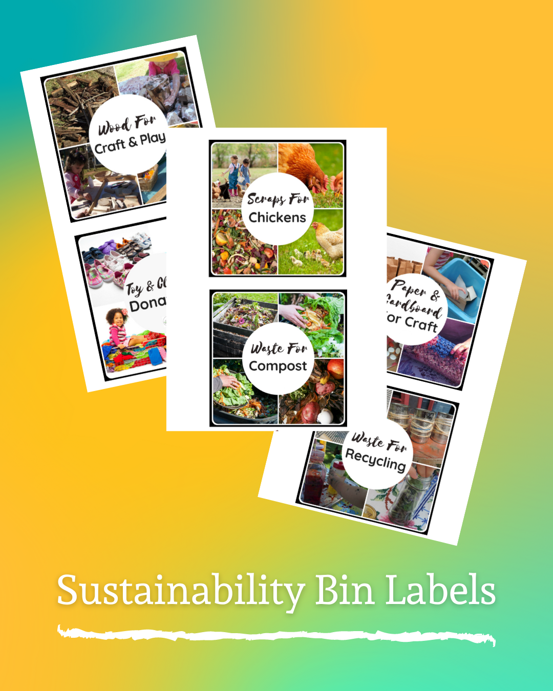 Sustainability Bin Labels Sustainability Bin Labels