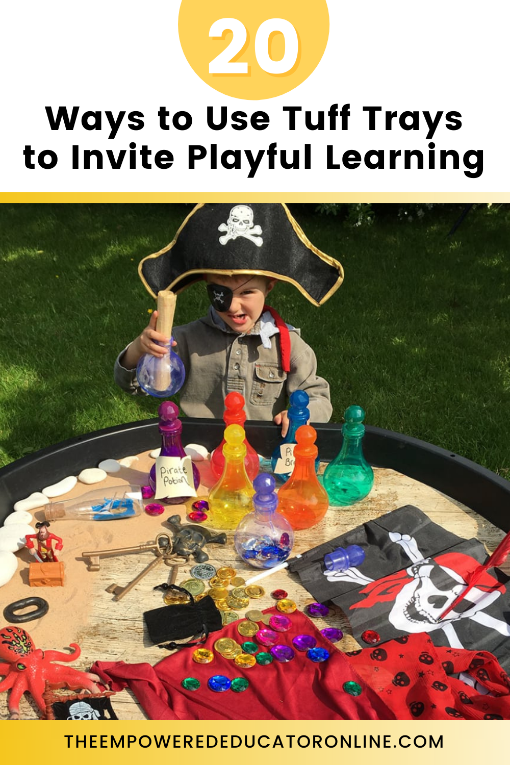How Educators can use Tuff Trays to invite playful learning opportunities
