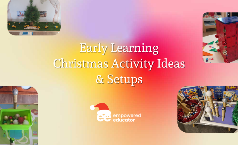Early Learning Christmas Activity Ideas & Setups