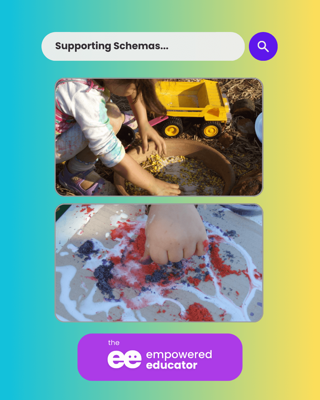 educators ideas to support schema play