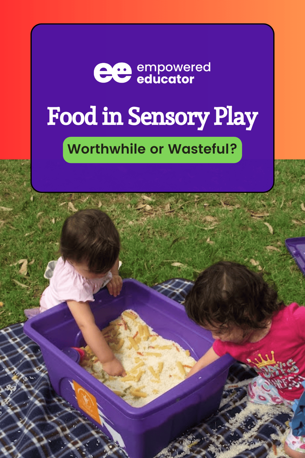 Food in Sensory Play